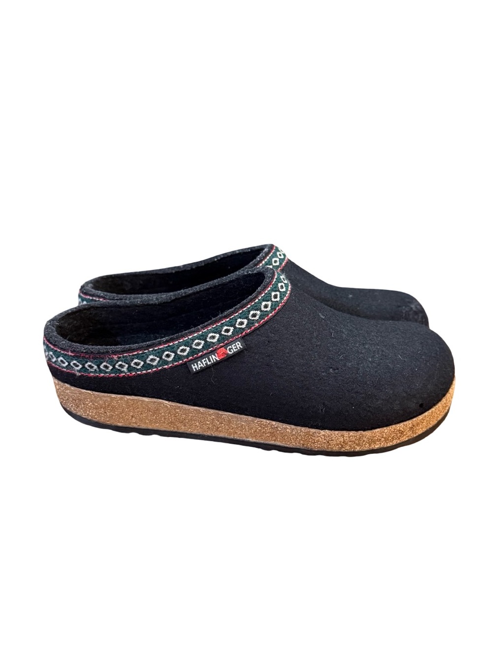 Haflinger GZ Classic Grizzly Wool Felt Clogs Women’s Size 7